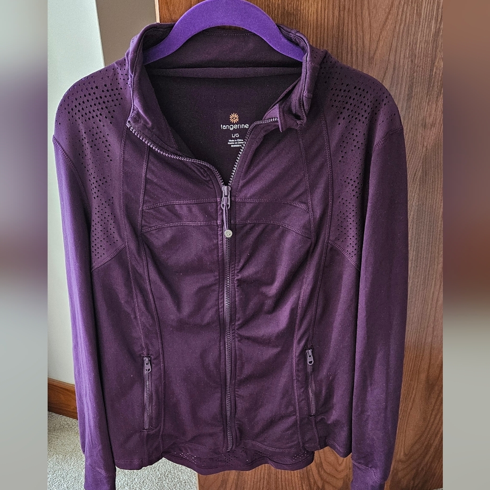 Tangerine Athletic Jacket Size Large